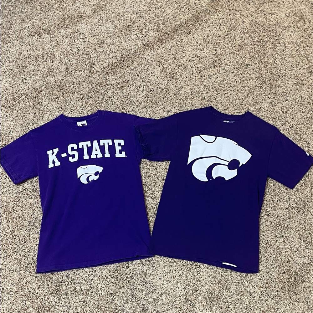K-State Men's Purple Short Sleeve Tees